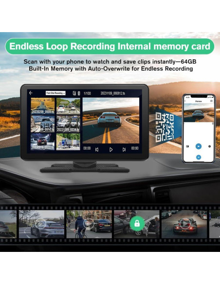 Pantalla Carplay Pyniro 9" GPS Táctil 4K con Cámara Pantalla Carplay Pyniro 9" GPS Táctil 4K con Cámara