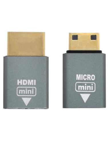 Adaptador Micro HDMI Hembra a Mini Macho y HDMI 1.4 4K xiwai