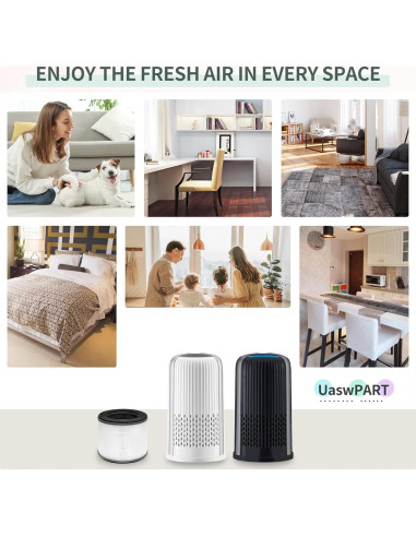 Filtro de Reemplazo UaswPART AP-T10FL para Purificador HoMedics