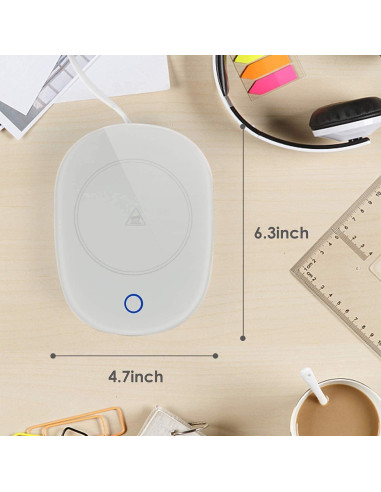 Calentador de Tazas Eléctrico Viviette Blanco con Sensor Inteligente