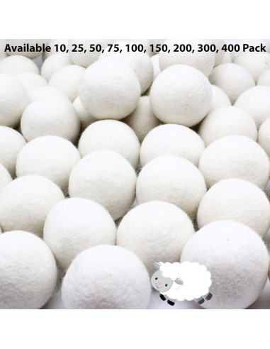 Bolas de Secado de Lana 100% Orgánica Wooland - 10 Unidades