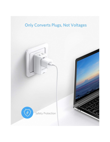 Adaptador de Enchufe de Viaje BESTEK Universal 2 Paquete Adaptador de Enchufe de Viaje BESTEK Universal 2 Paquete