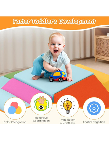 Set de Juguetes de Escalada Erament 7 Piezas para Niños 1-3 Años