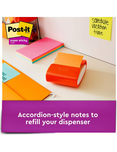 Notas Adhesivas Super Sticky Post-it 3x3 cm 10 Blocs Energy Boost