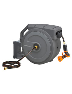 Carrete de Manguera Retráctil Giraffe 1/2" x 39.6m Soporte Metal