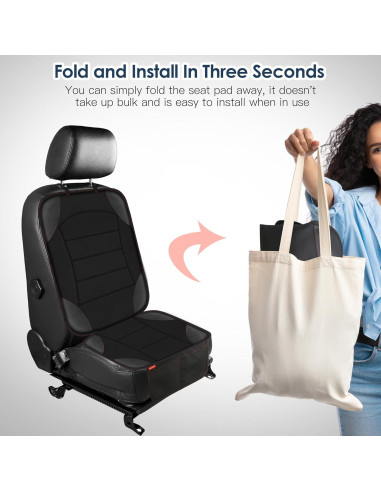 Protector de Asiento de Auto Sinvitron para Niños 2-Pack Negro