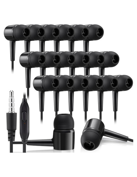Auriculares Intrauditivos Xinnun ZE1338 50 Unidades con Micrófono