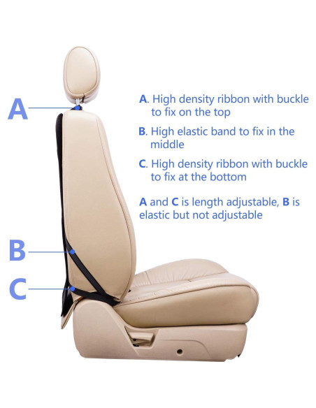 Protector de Asiento de Coche Viaviat FT016 Negro 2-Pack Protector de Asiento de Coche Viaviat FT016 Negro 2-Pack