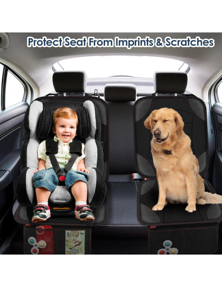 Protector de Asiento de Auto Sinvitron para Niños 2-Pack Negro Protector de Asiento de Auto Sinvitron para Niños 2-Pack Negro