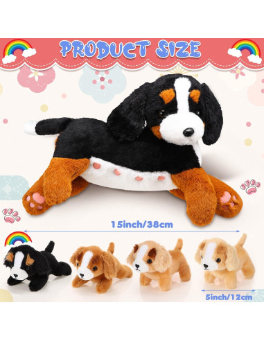 Conjunto de Juguetes de Peluche HyDren Perro de Montaña 38 cm