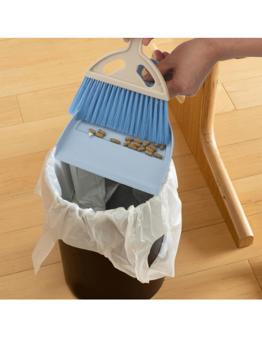 Juego de Escoba y Recogedor Mini Brosay Azul Portátil