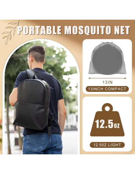 2 Redes de Mosquito Plegables Portátiles 198x79x56cm Negro 2 Redes de Mosquito Plegables Portátiles 198x79x56cm Negro