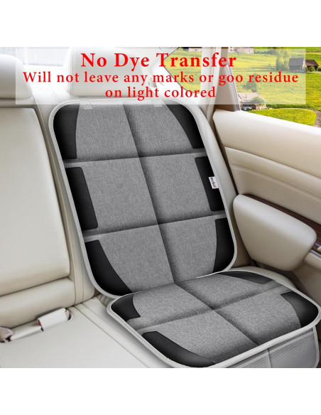Protector de Asiento de Coche Meolsaek Impermeable Gris Negro Protector de Asiento de Coche Meolsaek Impermeable Gris Negro