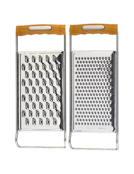 Set de 2 Ralladores de Queso Acero Inoxidable LEKAYIHU 28 cm Set de 2 Ralladores de Queso Acero Inoxidable LEKAYIHU 28 cm