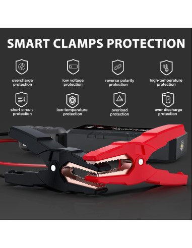 Arrancador de Coche NEXPOW Q10S 1500A 12V Litio con USB
