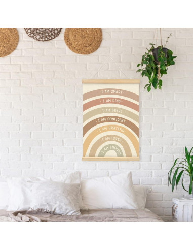 Póster Decorativo de Afirmaciones para Niños PLKMN 30x40 cm