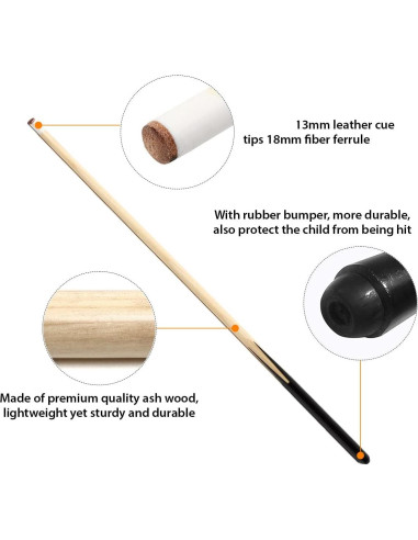Taco de Billar de Madera Genubi Industry 36 cm para Niños