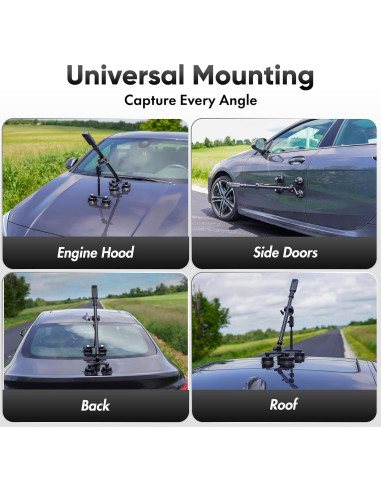 Soporte para coche Vlorix 5 en 1 con ventosas y palo de selfie