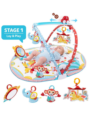 Gimnasio de Juego 3 en 1 Yookidoo Circus Playland 0-12 meses