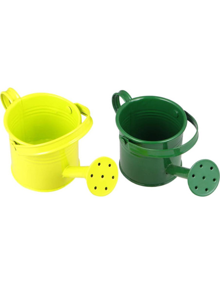 Regadera de Metal Hemoton para Niños 15x7.5cm Verde Claro Regadera de Metal Hemoton para Niños 15x7.5cm Verde Claro