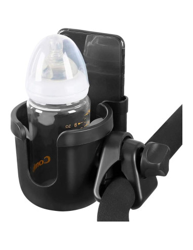 Soporte para Taza y Teléfono Accmor 2-en-1 Universal Negro