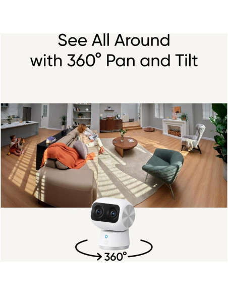 Cámara de Seguridad Interior Eufy S350 4K UHD Dual con Zoom 8x Cámara de Seguridad Interior Eufy S350 4K UHD Dual con Zoom 8x