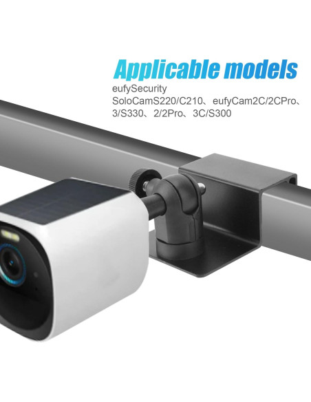 Soporte de Canalón Ajustable 360 para Cámara Eufy - 2 Piezas Soporte de Canalón Ajustable 360 para Cámara Eufy - 2 Piezas