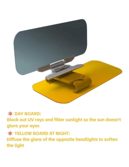 Visera Antideslumbrante Ajustable Akozon para Automóvil HD Visera Antideslumbrante Ajustable Akozon para Automóvil HD