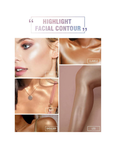 Paleta de Maquillaje Iluminador Facial SUMEITANG 8 Colores
