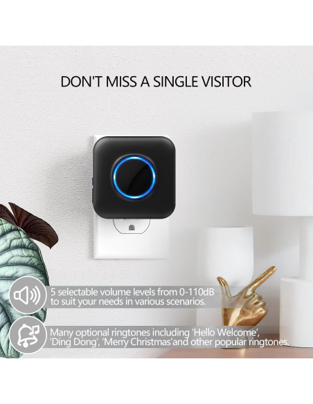 Timbre Inalámbrico BITIWEND para Puerta - Compatible con Blink Timbre Inalámbrico BITIWEND para Puerta - Compatible con Blink