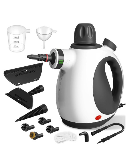 Limpiador de Vapor de Mano YONOOQ EM-307 1050W 350ml 12 Accesorios Limpiador de Vapor de Mano YONOOQ EM-307 1050W 350ml 12 Accesorios