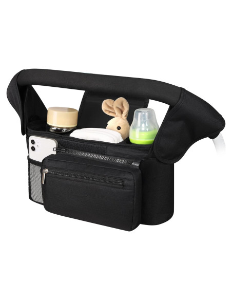 Organizador Universal para Carriola Accmor con Soporte para Vaso Organizador Universal para Carriola Accmor con Soporte para Vaso