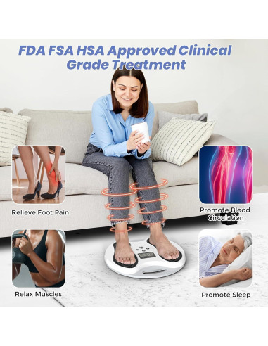 Masajeador de pies EMS IYSOJSLUNN para neuropatía y dolor