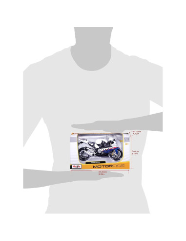 Maisto BMW S1000RR Motocicleta 1/12 Blanco/Rojo/Azul