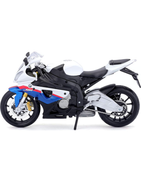 Maisto BMW S1000RR Motocicleta 1/12 Blanco/Rojo/Azul Maisto BMW S1000RR Motocicleta 1/12 Blanco/Rojo/Azul
