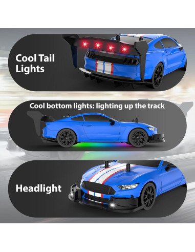 Coche RC Drift EversaleT GT-20A 1:20 4WD 22 km/h LED