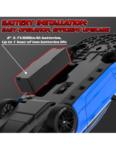 Coche RC Drift EversaleT GT-20A 1:20 4WD 22 km/h LED