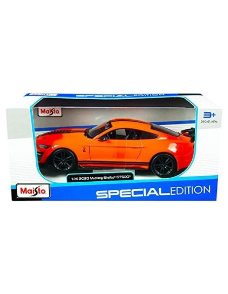 Maisto 2020 Ford Mustang Shelby GT500 Naranja 1:24 Modelo Metal Maisto 2020 Ford Mustang Shelby GT500 Naranja 1:24 Modelo Metal