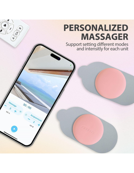 Masajeador TENS Inalámbrico SIMUSI Rosa - 18 Modos y Control Remoto Masajeador TENS Inalámbrico SIMUSI Rosa - 18 Modos y Control Remoto
