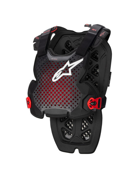 Protector de Pecho Alpinestars A-1 Antracita/Negro/Rojo M/L Protector de Pecho Alpinestars A-1 Antracita/Negro/Rojo M/L