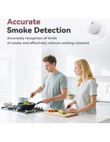 Detector de Humo Putogesafe con Batería de 10 Años y Sensor Fotoeléctrico