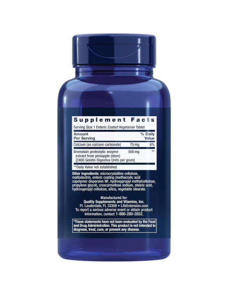 Paquete Suplementos Life Extension: Bromelina 60 Tabletas + NAC 60 Cápsulas Paquete Suplementos Life Extension: Bromelina 60 Tabletas + NAC 60 Cápsulas