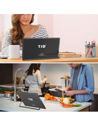 Tableta TJD Android 12 de 10.1" 8GB RAM 128GB ROM Negro