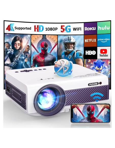 Proyector FUDONI V7 1080P WiFi Bluetooth 15000L 300" Proyector FUDONI V7 1080P WiFi Bluetooth 15000L 300"