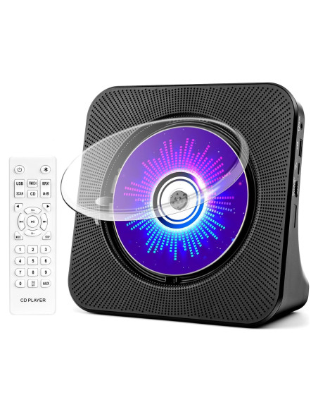 Reproductor de CD ROADOM KC-806 Bluetooth Hi-Fi Negro Reproductor de CD ROADOM KC-806 Bluetooth Hi-Fi Negro