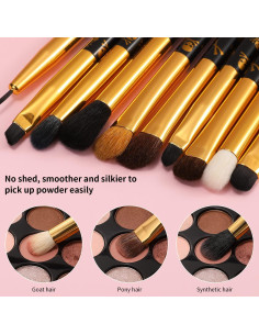 Docolor Juego de Brochas de Maquillaje para Ojos 10 Piezas 2