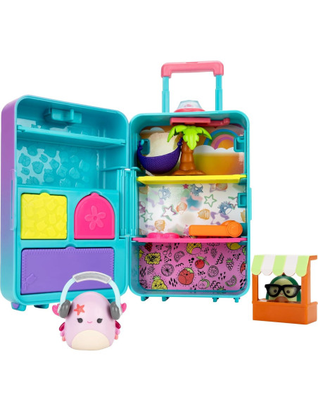 Juego de Equipaje Portátil Squish-a-longs Jazwares 2 Mini-Squish Juego de Equipaje Portátil Squish-a-longs Jazwares 2 Mini-Squish