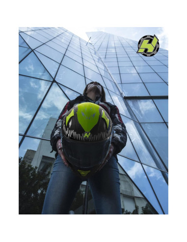 Casco HAX Hax Impulse Amarillo Mediano DOT con Pinlock