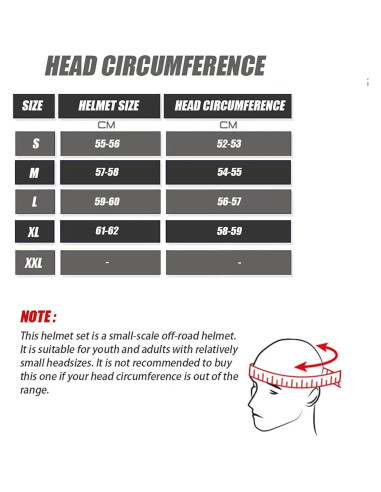 Casco de Motocross SanQing yytk-01 Gris Pequeño DOT