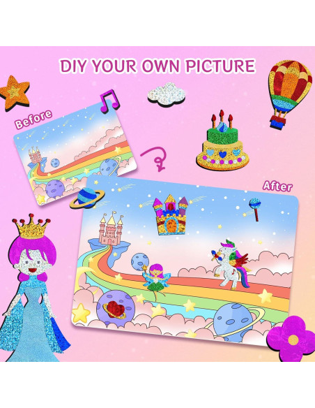 Kit de Manualidades PERRYHOME Unicornio y Princesa 130 Piezas Kit de Manualidades PERRYHOME Unicornio y Princesa 130 Piezas